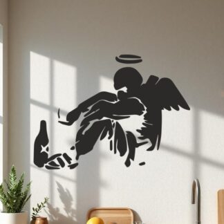 Sticker Autocollant     Ange Déchu street art L87316