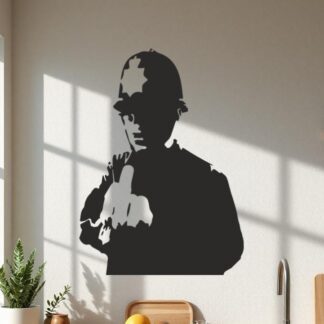 Sticker Autocollant     Policier Fuck street art L87317