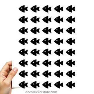 40 gommettes adhésives poisson 5 L9LTG