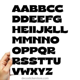 40 gommettes adhésives lettrage LAYAA