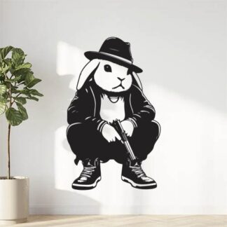 sticker autocollant lapin animaux 3 LC9AW