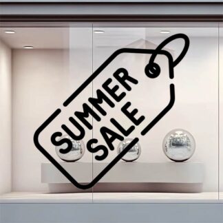 sticker autocollant solde vitrine 7 LDUDO