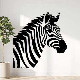 sticker autocollant zèbre animaux équidé 5 LFCS4