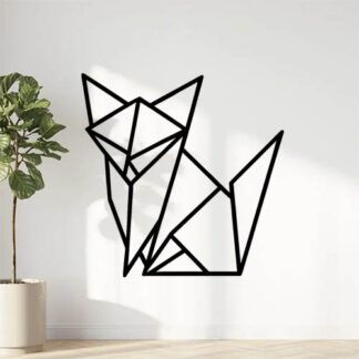 sticker autocollant animaux origami renard 6 LPI1Y