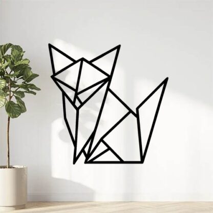 sticker autocollant animaux origami renard 6 LPI1Y