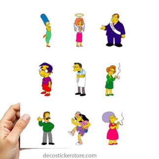 Gommettes planche 10x15cm Simpson M3BY4