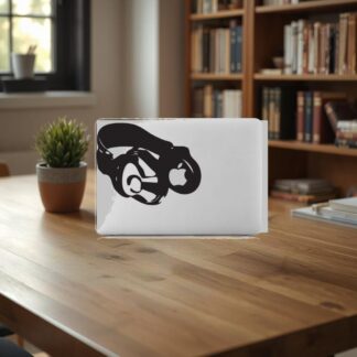 Sticker Autocollant apple casque macbook  MB0924