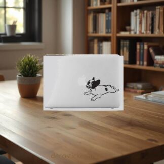 Sticker Autocollant chien bulldog  macbook  MB1059