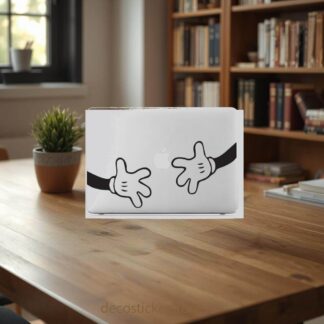 Sticker Autocollant mains de mickey macbook  MB1073