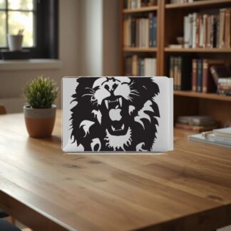 Sticker Autocollant lion animaux macbook  MB1144