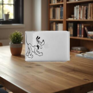 Sticker Autocollant mickey et pluto macbook  MB1211