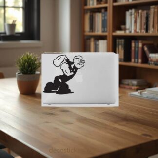 Sticker Autocollant popeye macbook  MB1214