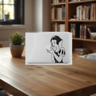 Sticker Autocollant blanche neige macbook  MB1216