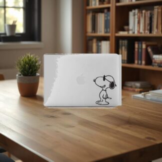 Sticker Autocollant snoopy macbook  MB1243
