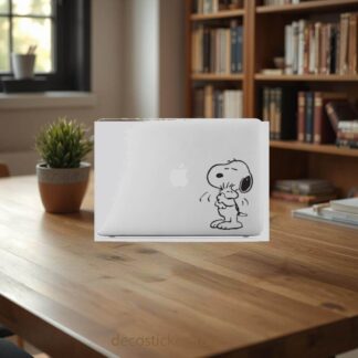Sticker Autocollant snoopy macbook  MB1246