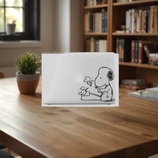 Sticker Autocollant snoopy macbook  MB1252