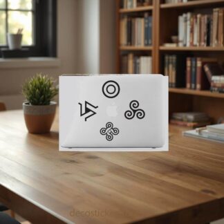 Sticker Autocollant teen wolf symbol macbook  MB1286