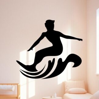 sticker autocollant surf plage mer 10 MDTJI