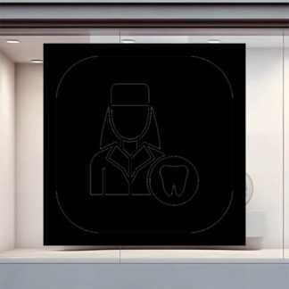 Sticker Autocollant dentiste medical metier  ME1636