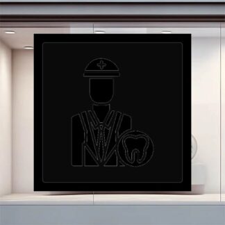 Sticker Autocollant dentiste medical metier  ME1637