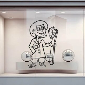 Sticker Autocollant dentiste medical metier  ME1639