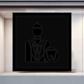 Sticker Autocollant dentiste medical metier  ME1641