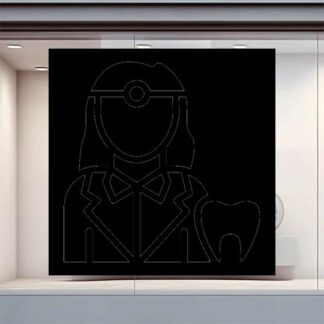 Sticker Autocollant dentiste medical metier  ME1643