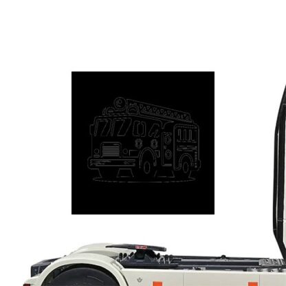 Sticker Autocollant pompier camion metier  ME1660