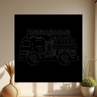 Sticker Autocollant pompier camion metier  ME1661