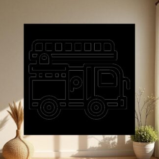 Sticker Autocollant pompier camion metier  ME1664