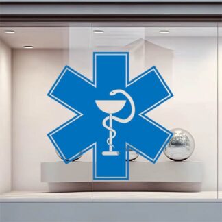 Sticker Autocollant croix   métier médical   MED468