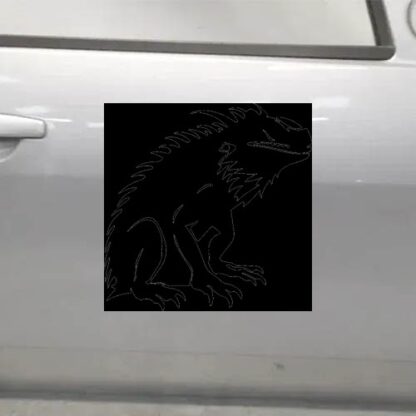Sticker Autocollant iguane dinosaure reptile animaux  MH18