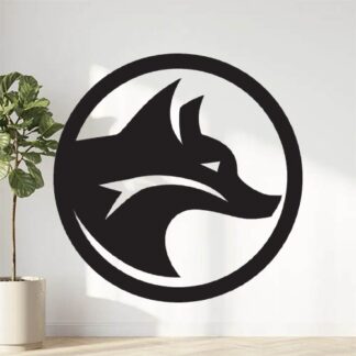 Sticker Autocollant chien loup animaux  MH25