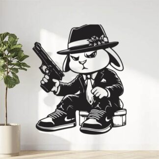 sticker autocollant lapin animaux 4 MSXRS