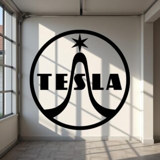 Sticker Autocollant tesla motors voiture auto  MT126