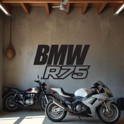Sticker Autocollant bmw r75 moto  MT58