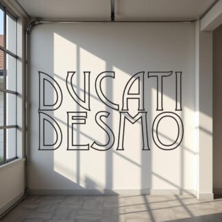 Sticker Autocollant ducati desmo moto  MT64