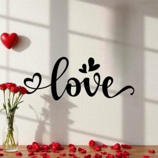 sticker autocollant Love coeur 4 MVENE