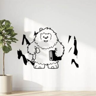 Sticker Autocollant yeti animal bigfoot montagne  MY2113