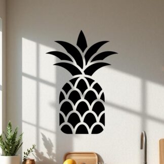 sticker autocollant ananas nourriture restaurant fleur 2 MZ9TP