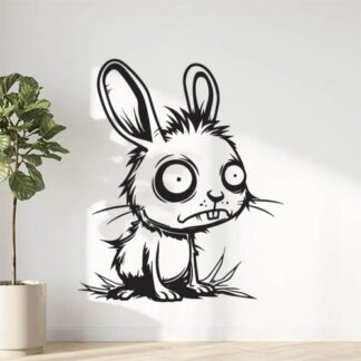 sticker autocollant lapin animaux 6 MZAOY