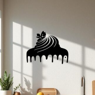 Sticker Autocollant gateau coulant  nourriture NF18730