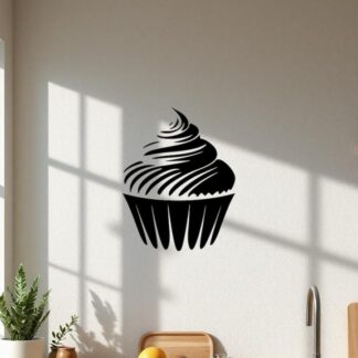 Sticker Autocollant cup cake gateau nourriture NF18731
