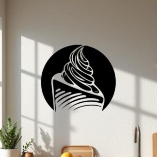 Sticker Autocollant part de gateau nourriture NF18732