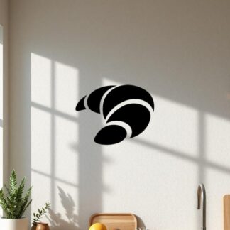 Sticker Autocollant croissant gateau nourriture NF18743