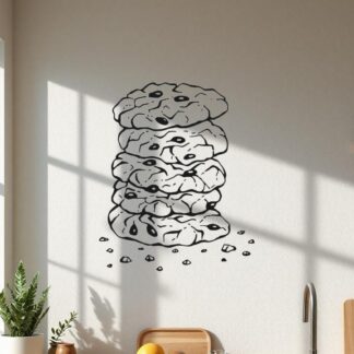 Sticker Autocollant cookies gateau nourriture NF18749