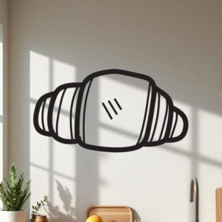 Sticker Autocollant croissant gateau nourriture NF18751