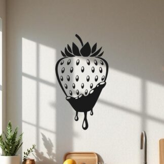 Sticker Autocollant fraise fruit nourriture NFFL18744