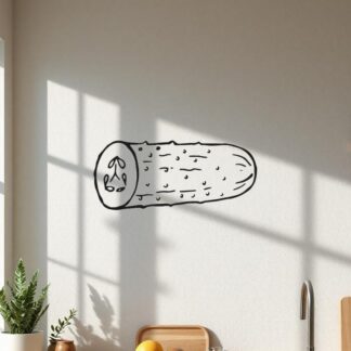 Sticker Autocollant cornichon concombre légume nourriture NFFL18753