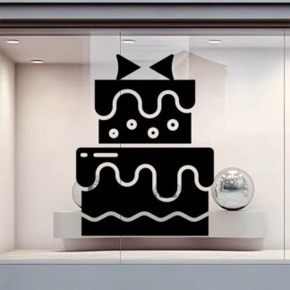 sticker autocollant vitrine gâteau nourriture boulanger restaurant 6 NFT0L